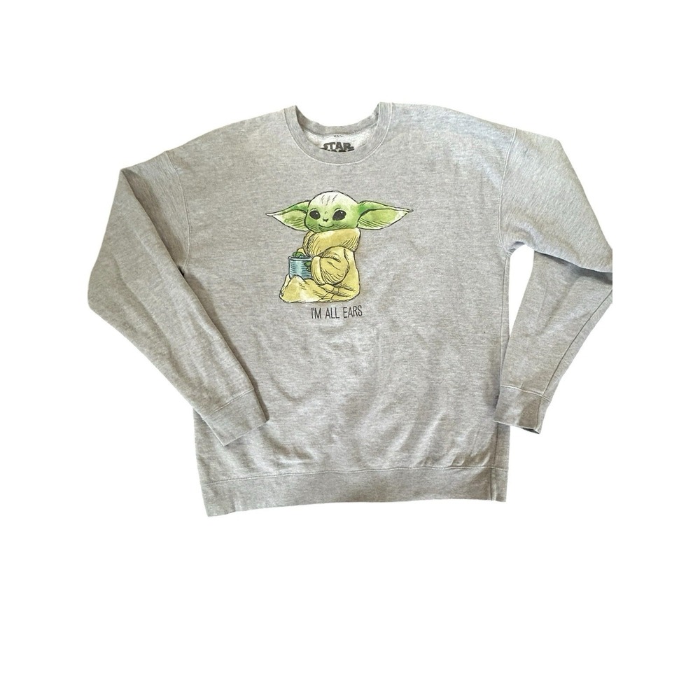 Our Universe Star Wars Grogu Sweatshirt SZ L "Im All Ears" Baby Yoda